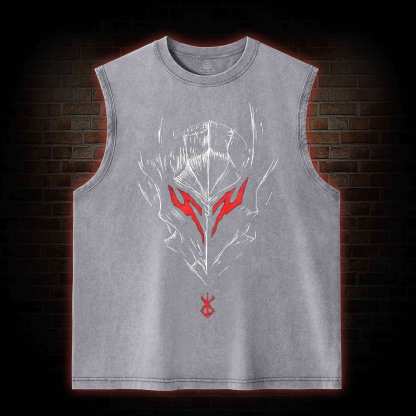 Berserker Mask Washed Tank Top
