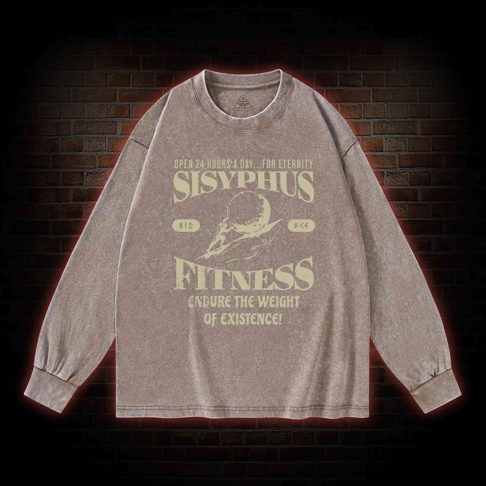 Sisyphus Fitness Washed Long-Sleeve T-shirt