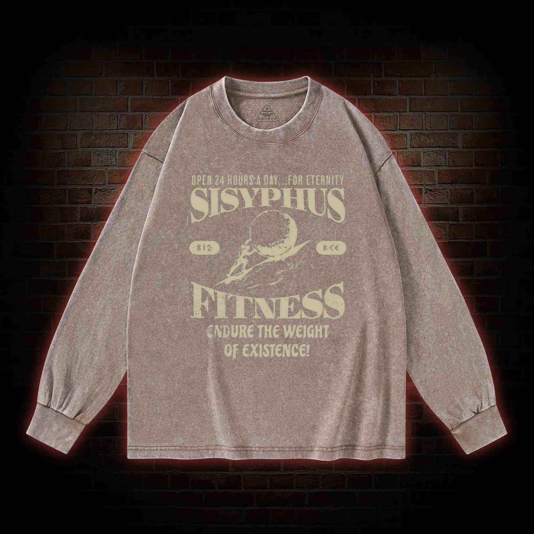 Sisyphus Fitness Washed Long-Sleeve T-shirt