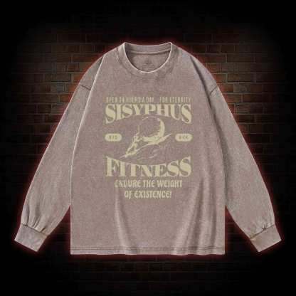 Sisyphus Fitness Washed Long-Sleeve T-shirt