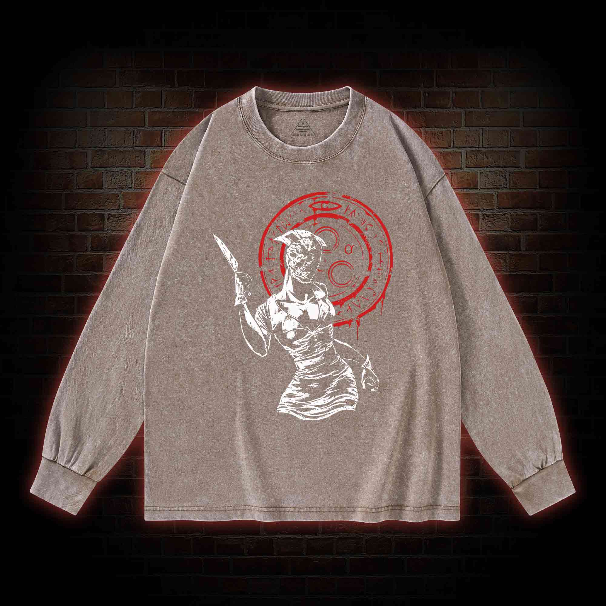 Hell-o Nurse! Washed Long-Sleeve T-shirt