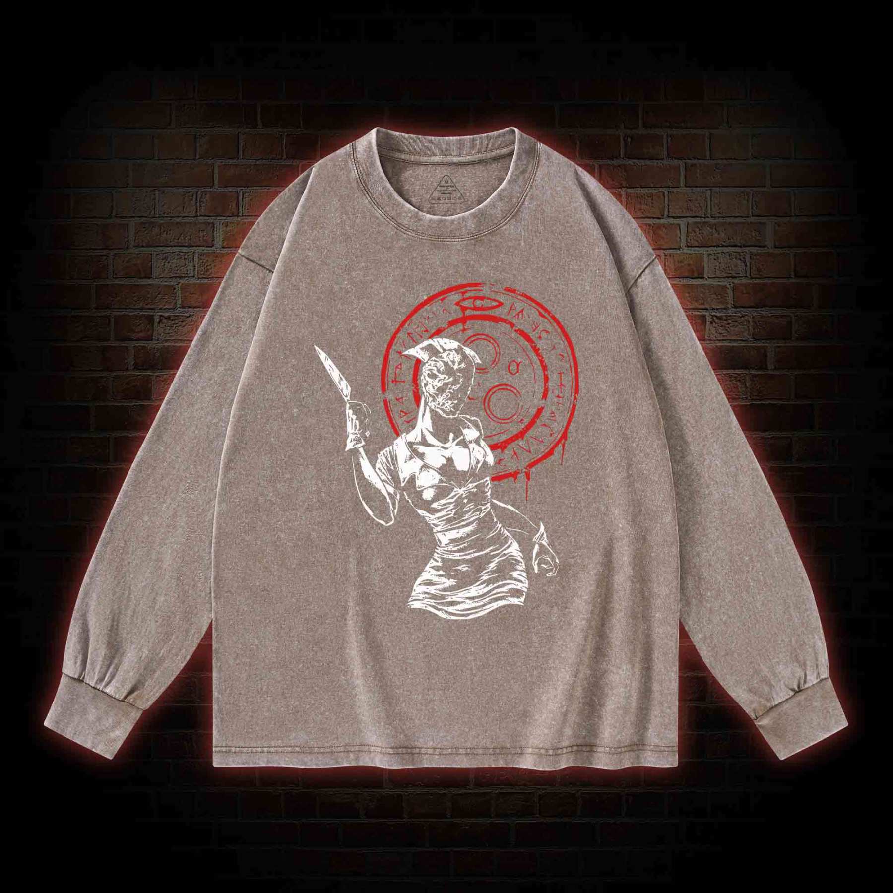 Hell-o Nurse! Washed Long-Sleeve T-shirt