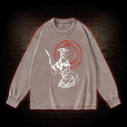 Hell-o Nurse! Washed Long-Sleeve T-shirt