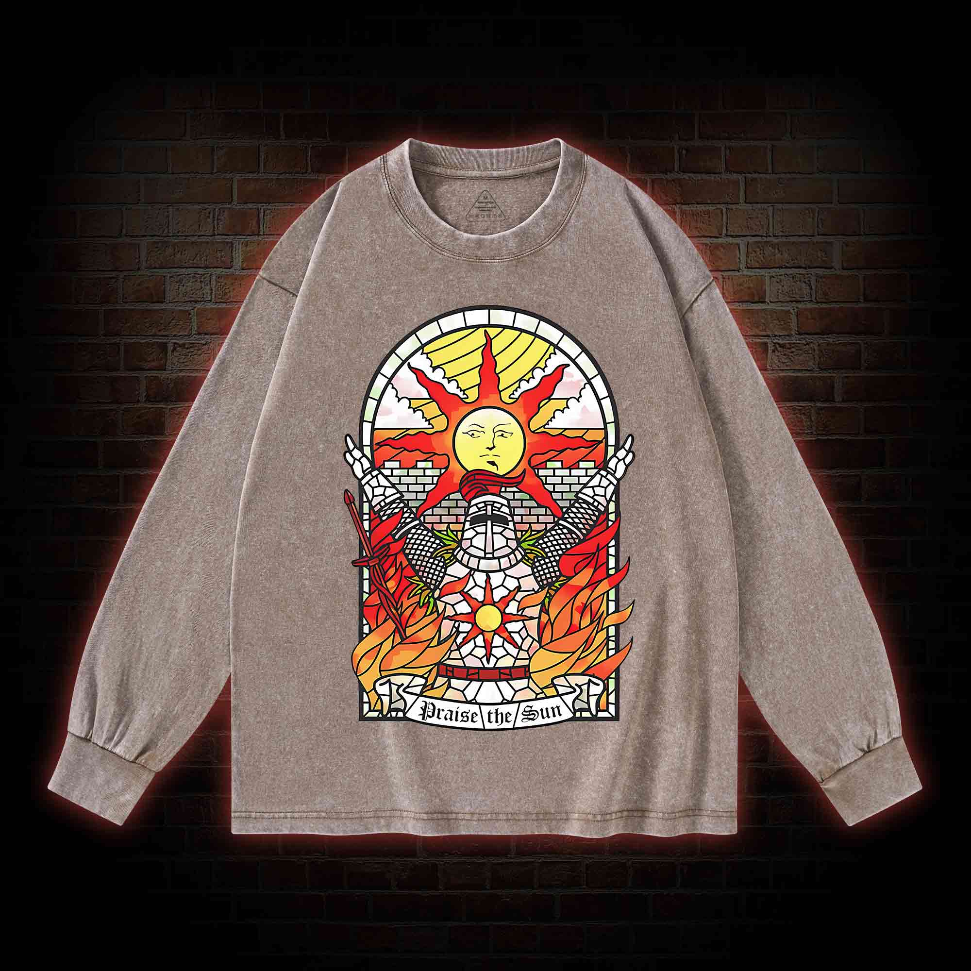 Praise the Sun Washed Long-Sleeve T-shirt