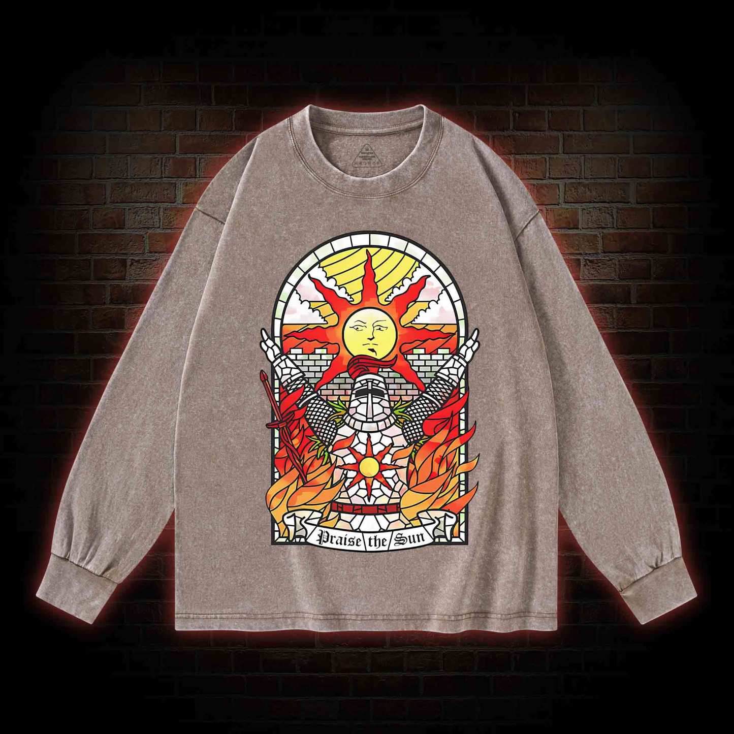Praise the Sun Washed Long-Sleeve T-shirt