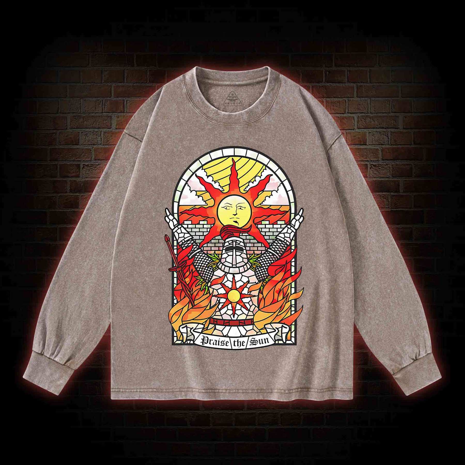 Praise the Sun Washed Long-Sleeve T-shirt