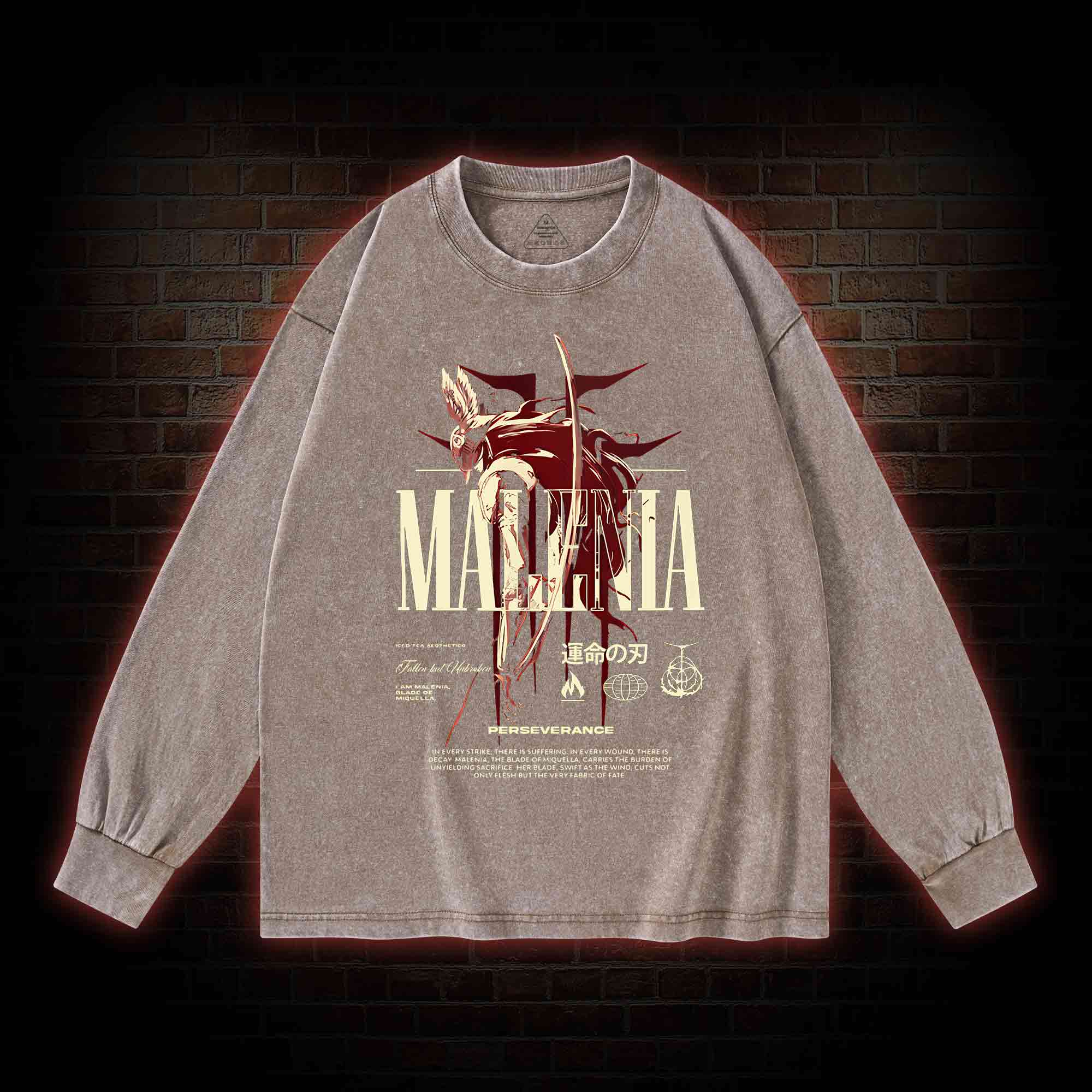 Cursed Goddess Washed Long-Sleeve T-shirt