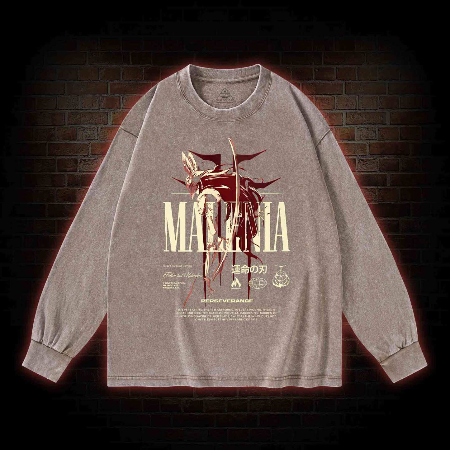 Cursed Goddess Washed Long-Sleeve T-shirt