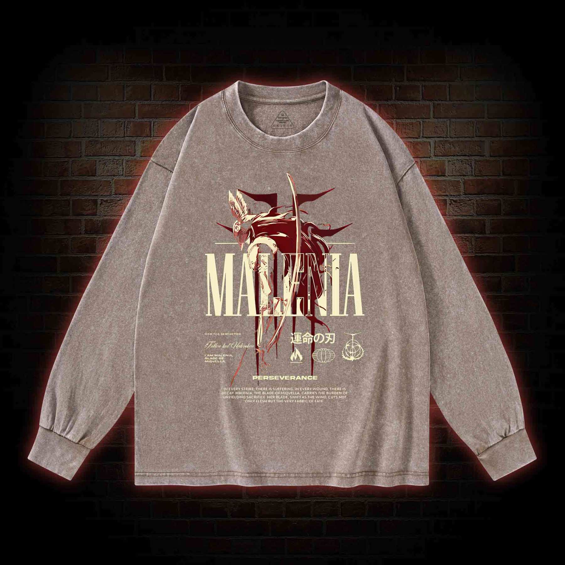 Cursed Goddess Washed Long-Sleeve T-shirt