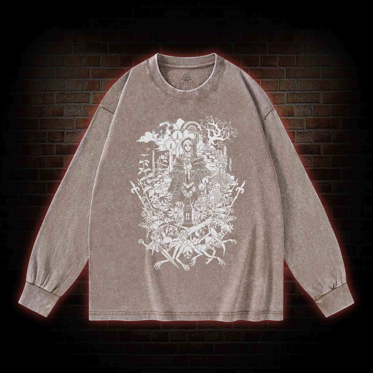 Hello Good Hunter Washed Long-Sleeve T-shirt