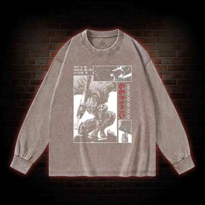 Berserk Guts Washed Long-Sleeve T-shirt