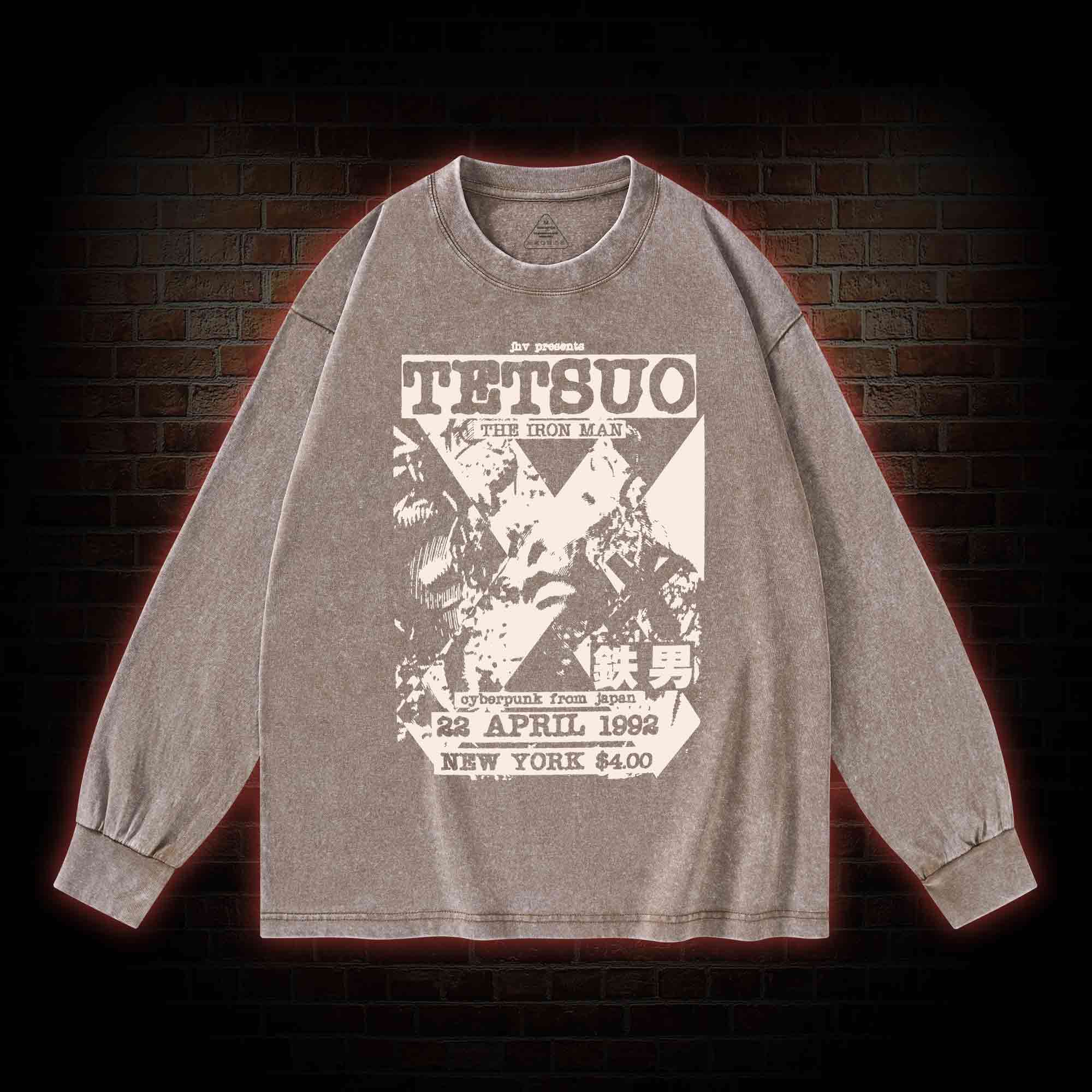 Mutate The Whole World into Metal Washed Long-Sleeve T-shirt