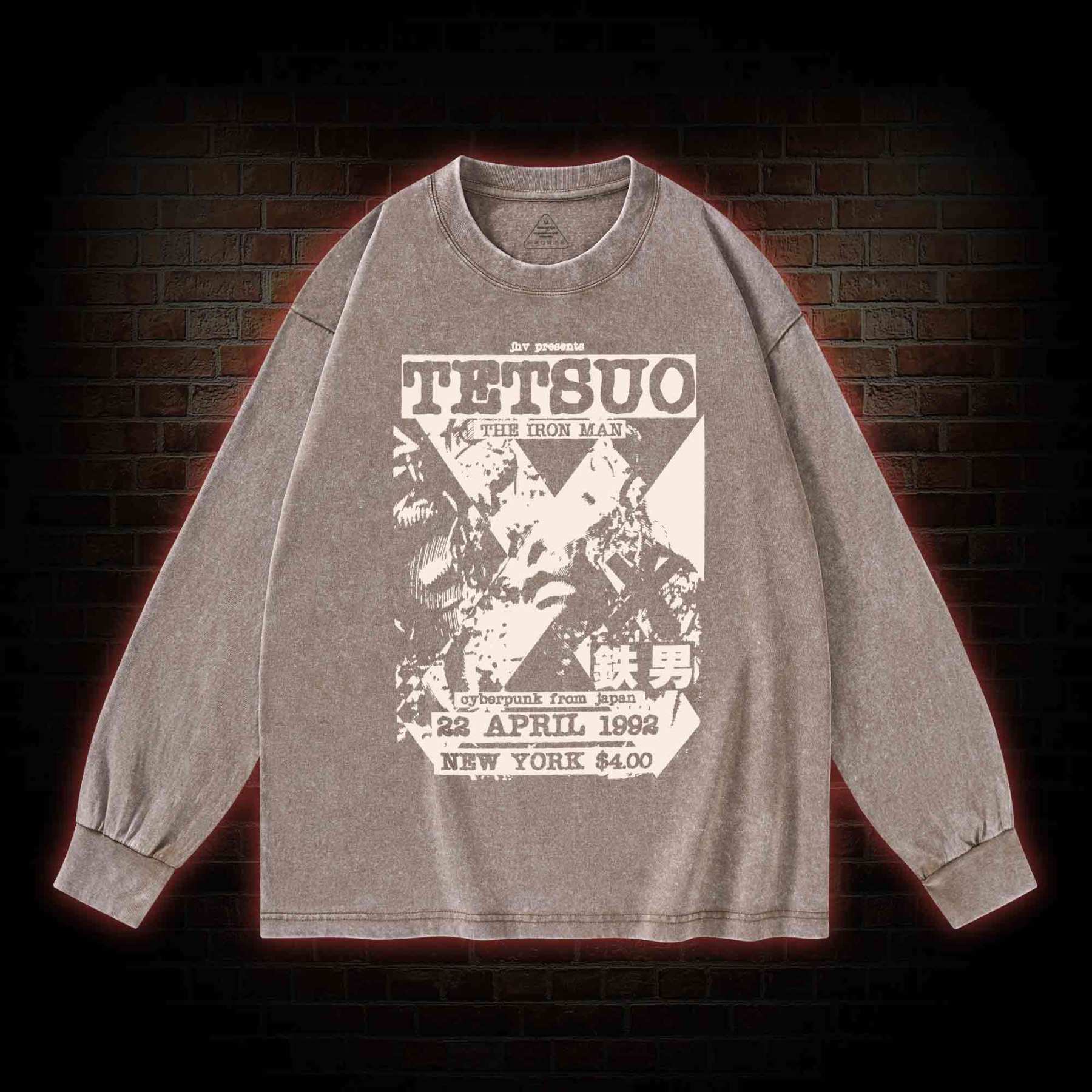 Mutate The Whole World into Metal Washed Long-Sleeve T-shirt
