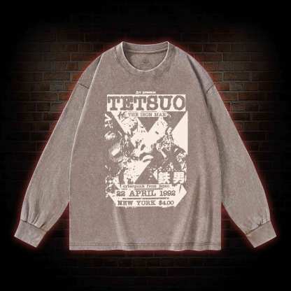 Mutate The Whole World into Metal Washed Long-Sleeve T-shirt