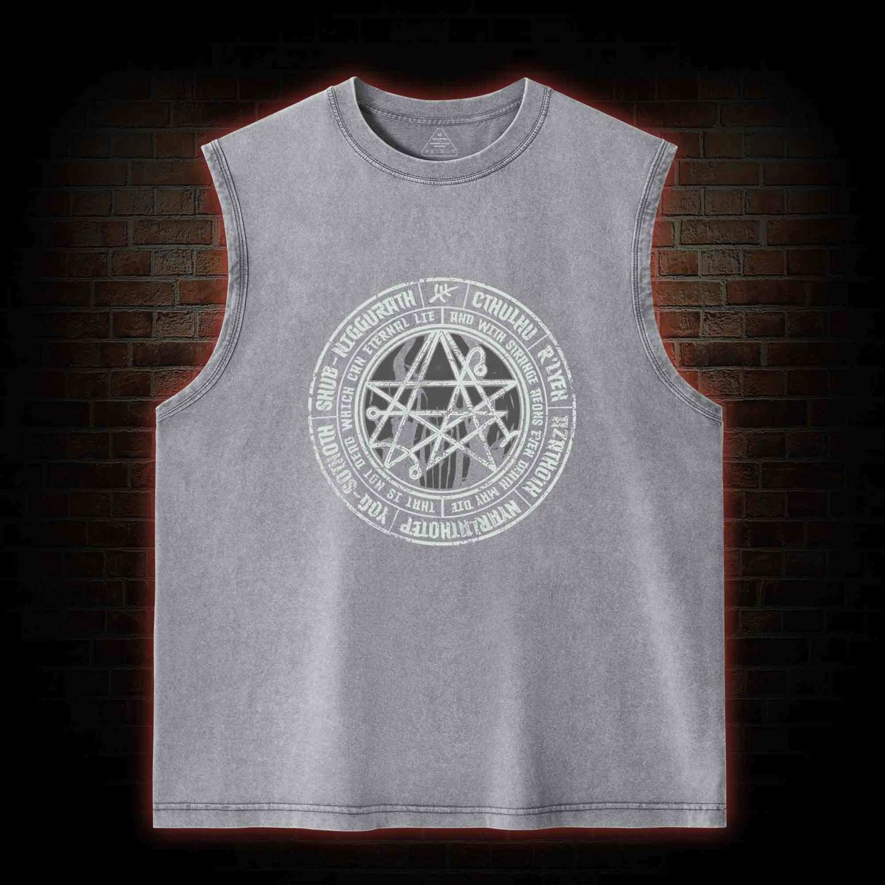 Cthulhu Gateway Sigil Washed Tank Top