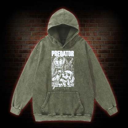 Skull Hunter Washed Hoodie
