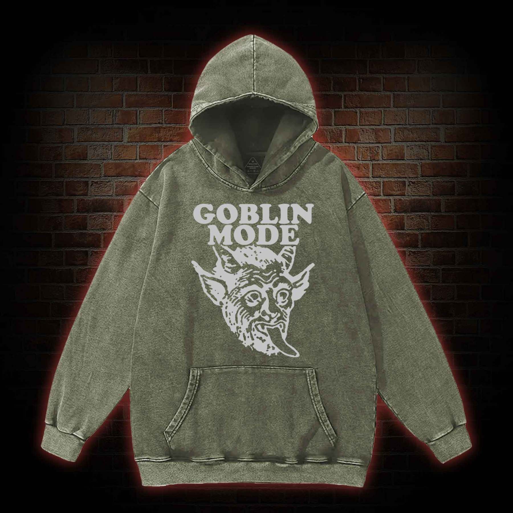 Goblin Mode Washed Hoodie