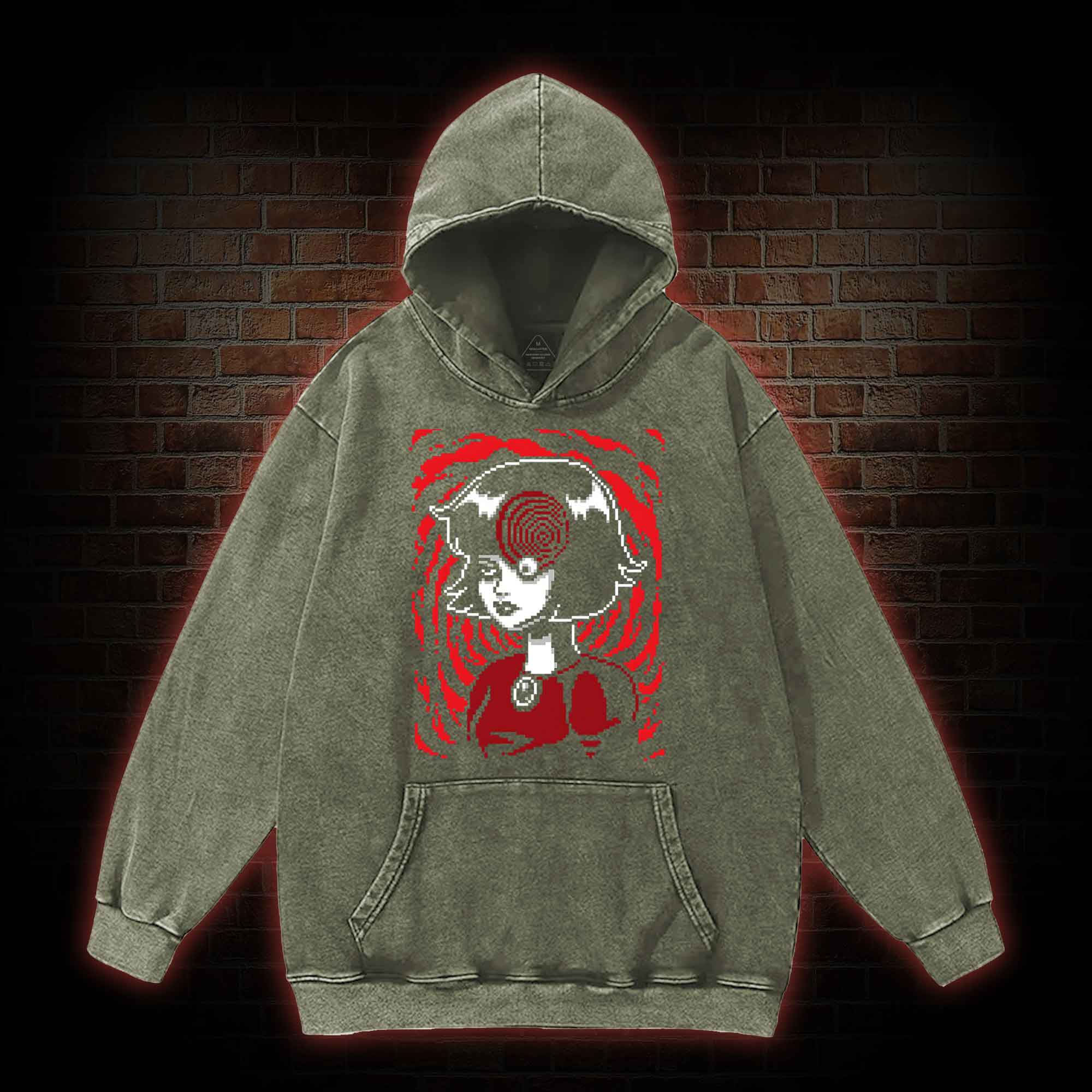 Spiral Curse Washed Hoodie