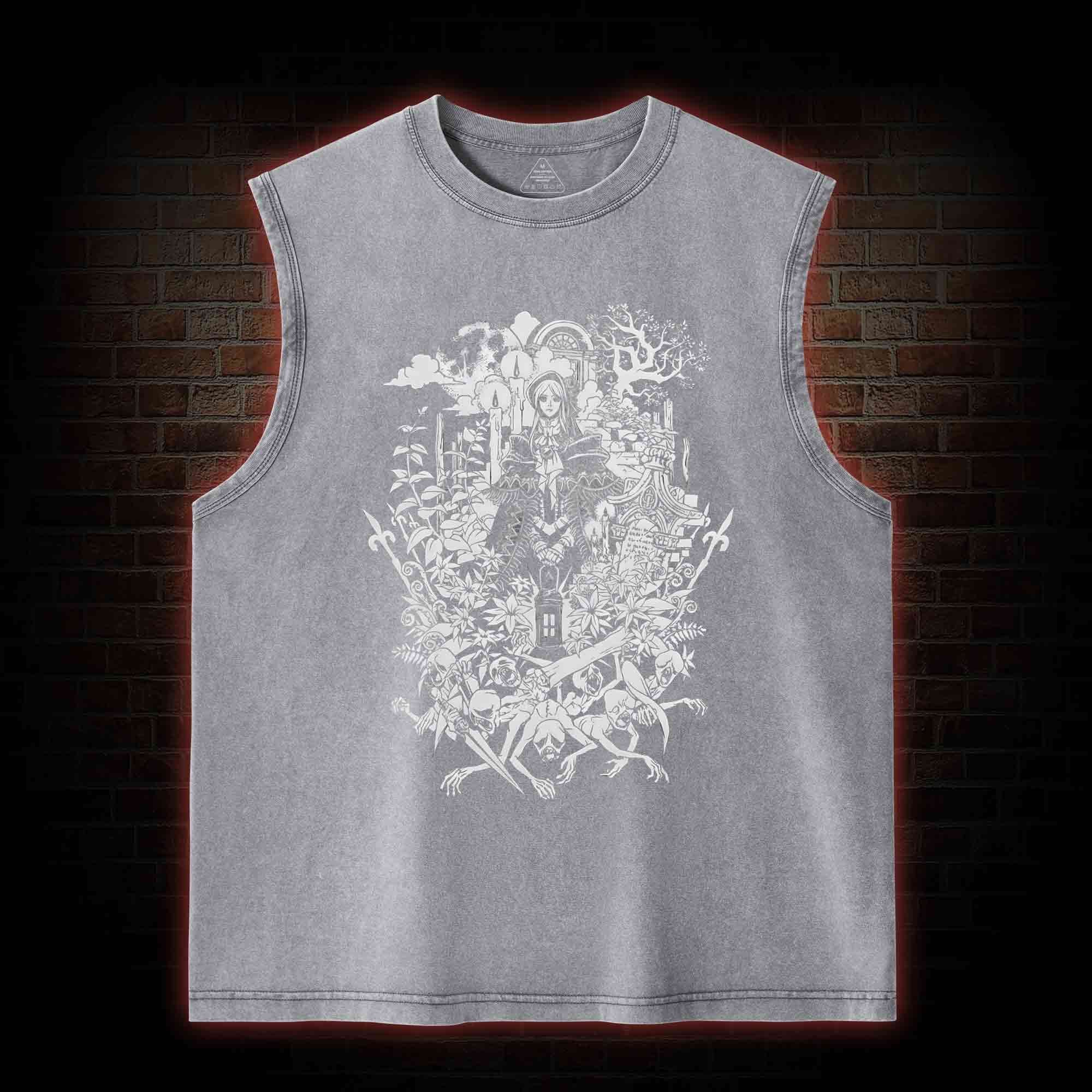 Hello Good Hunter Washed Tank Top