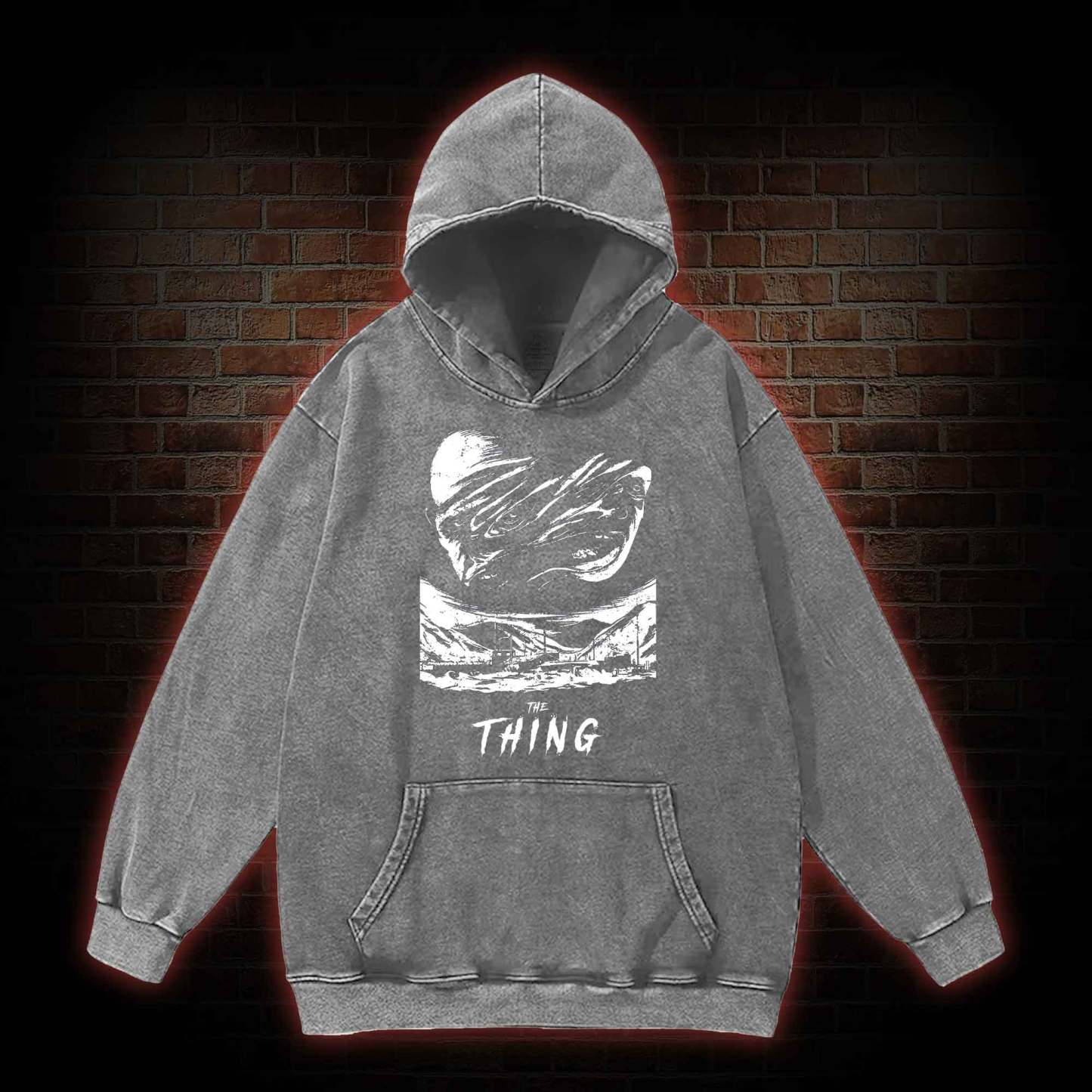 Flame First Ask Later Washed Hoodie