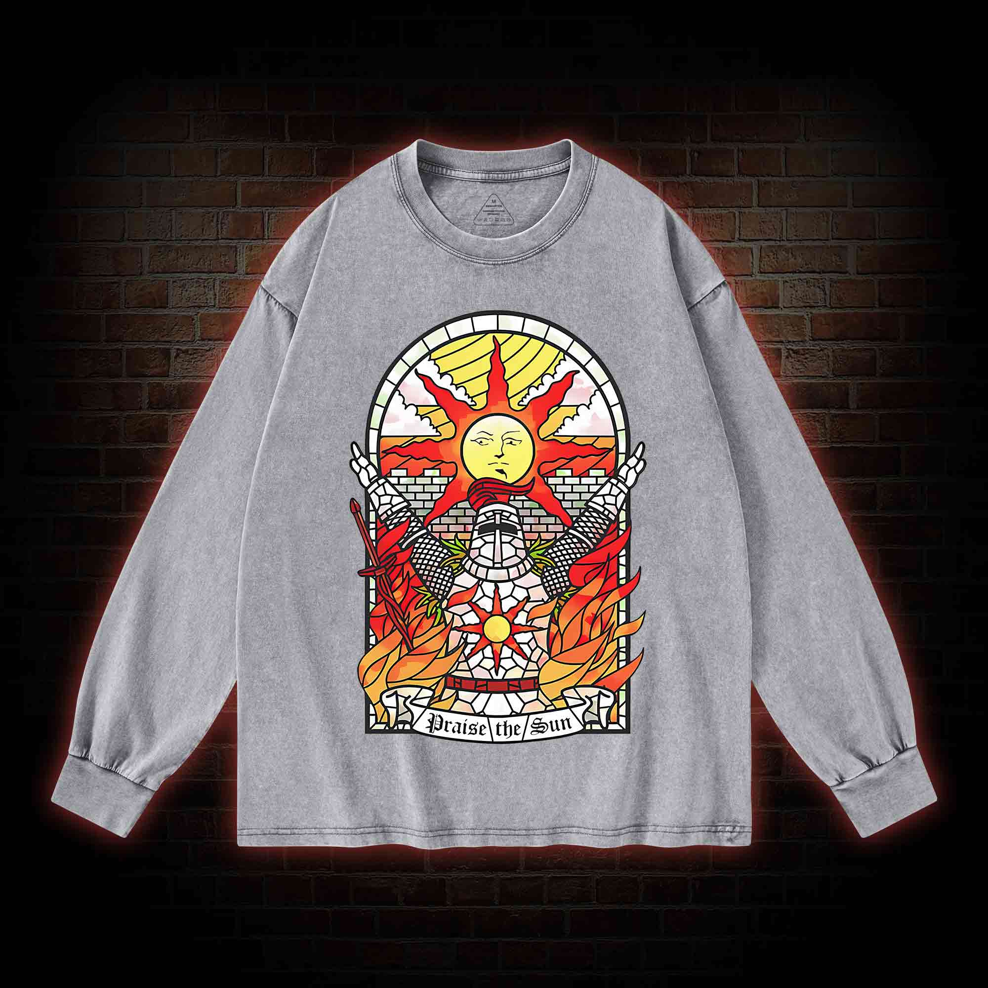 Praise the Sun Washed Long-Sleeve T-shirt