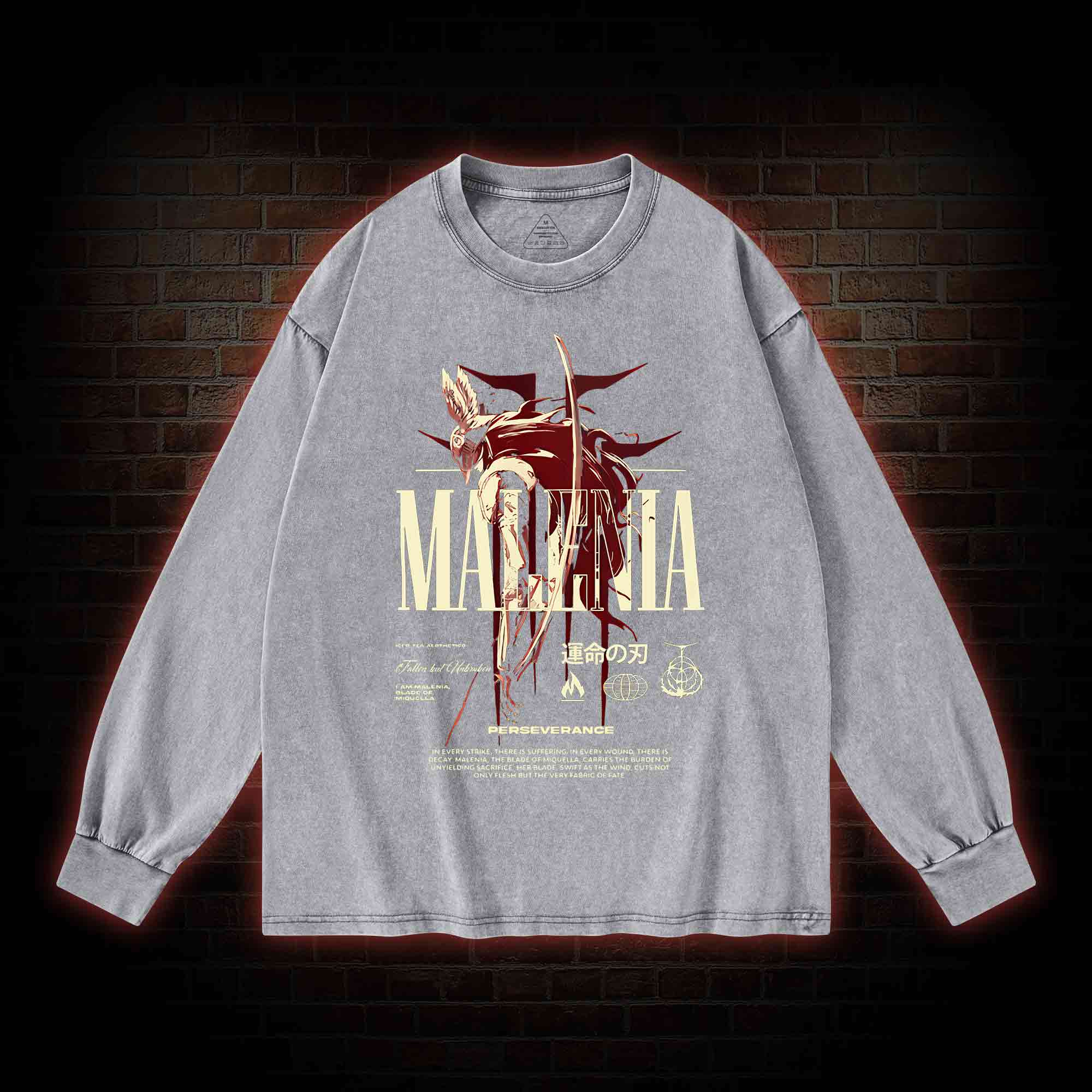 Cursed Goddess Washed Long-Sleeve T-shirt