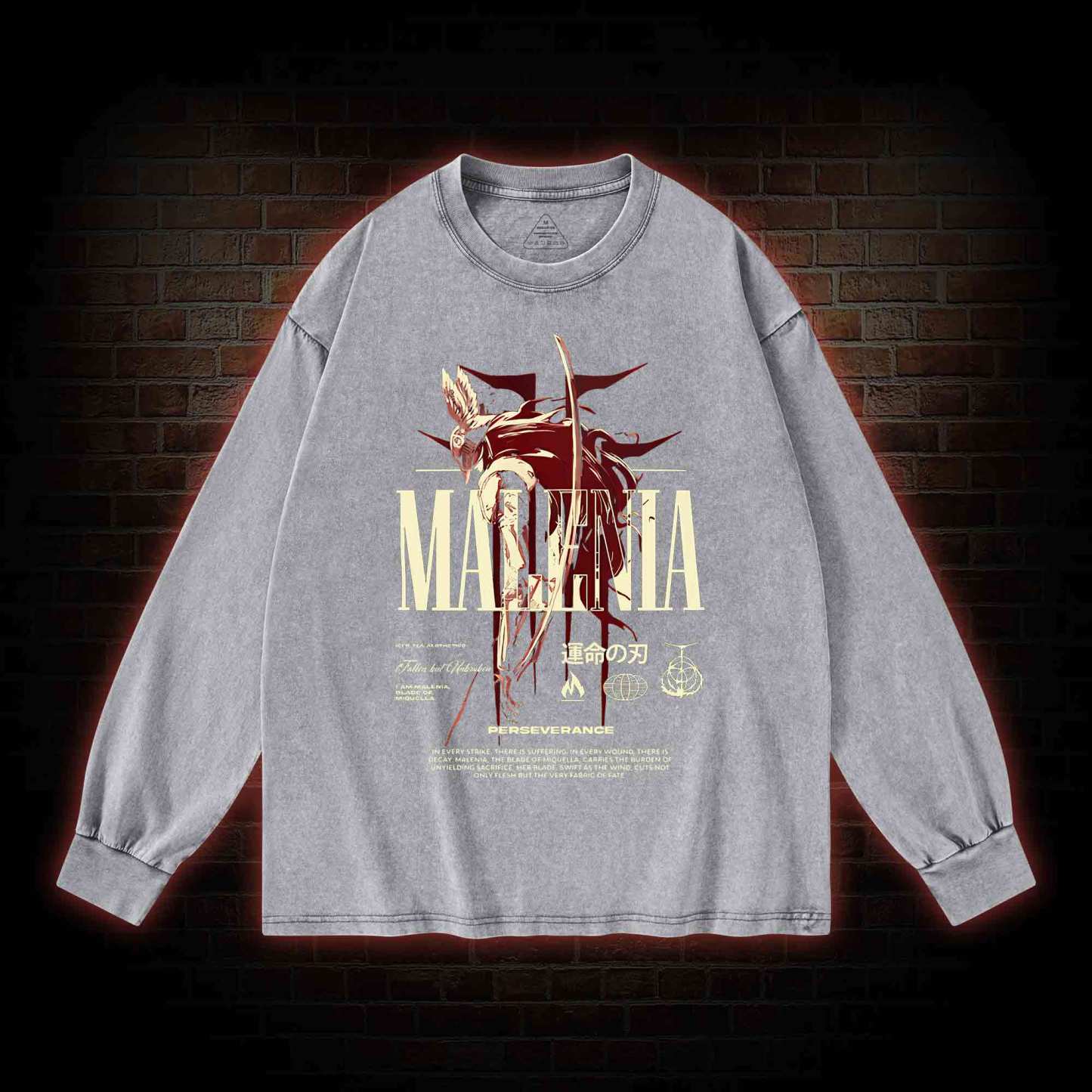 Cursed Goddess Washed Long-Sleeve T-shirt