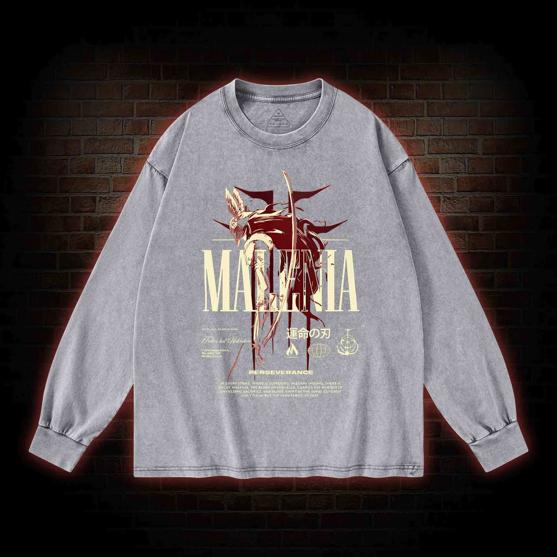 Cursed Goddess Washed Long-Sleeve T-shirt