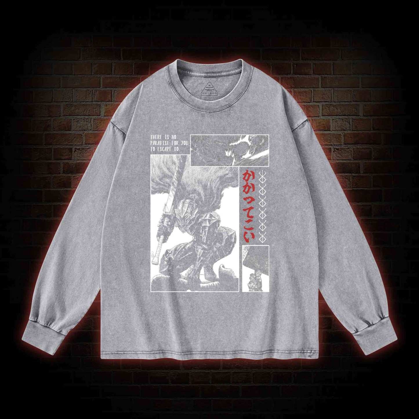 Berserk Guts Washed Long-Sleeve T-shirt