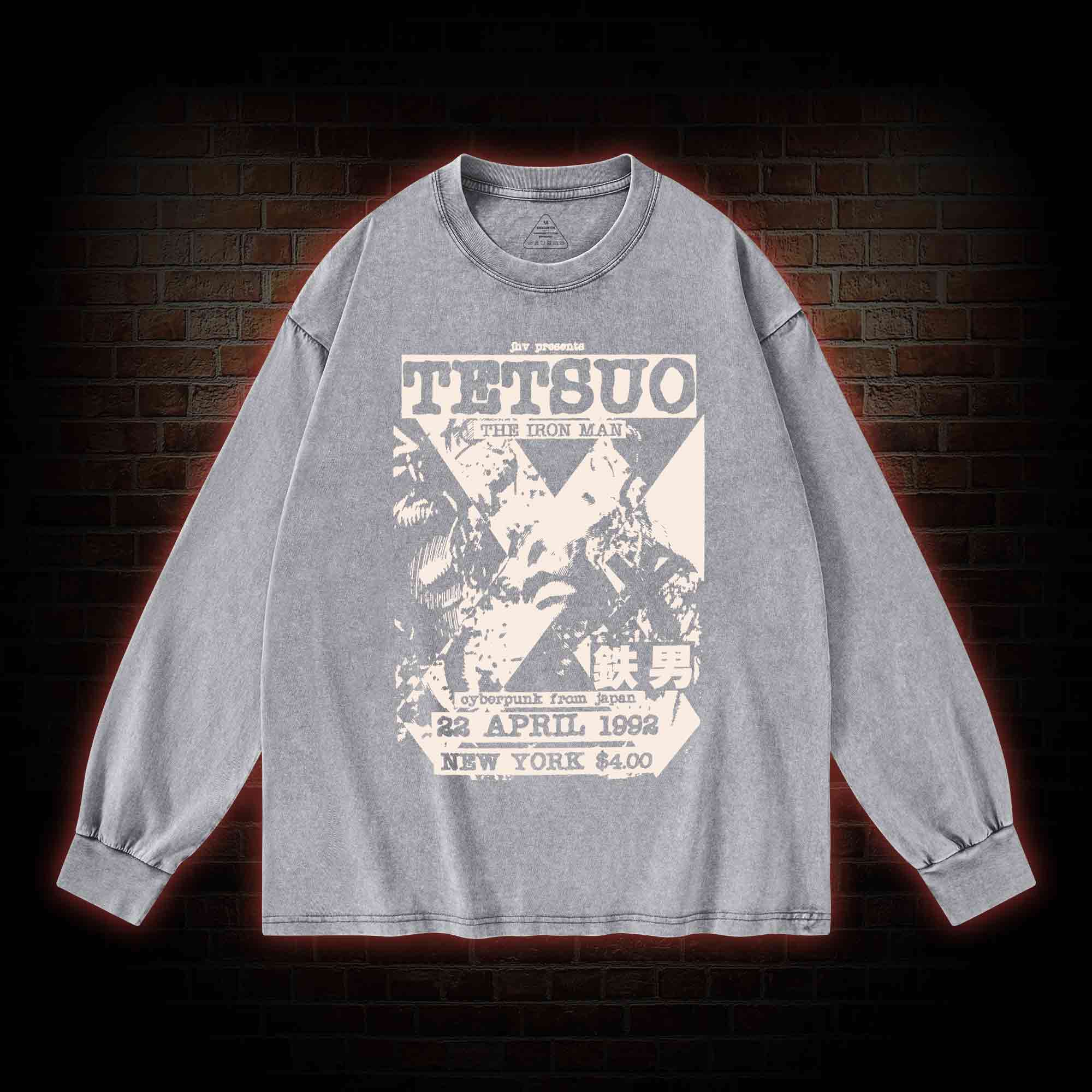 Mutate The Whole World into Metal Washed Long-Sleeve T-shirt