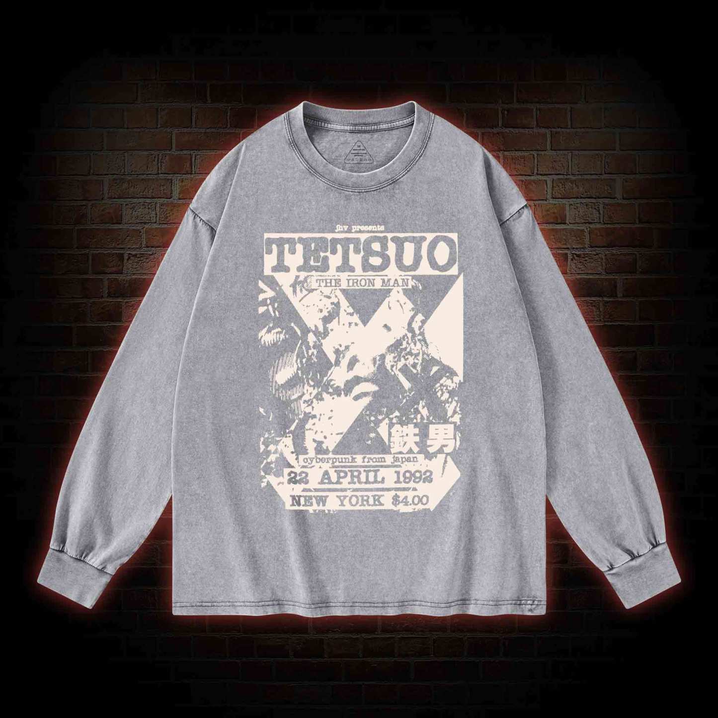 Mutate The Whole World into Metal Washed Long-Sleeve T-shirt