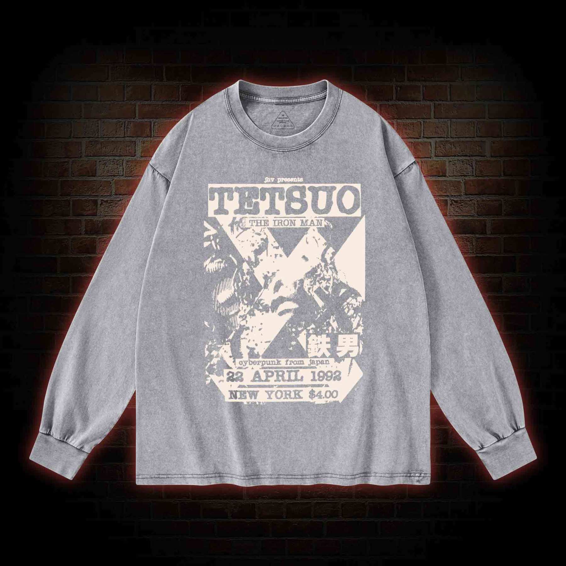 Mutate The Whole World into Metal Washed Long-Sleeve T-shirt