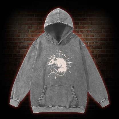 Punk Rat Washed Hoodie