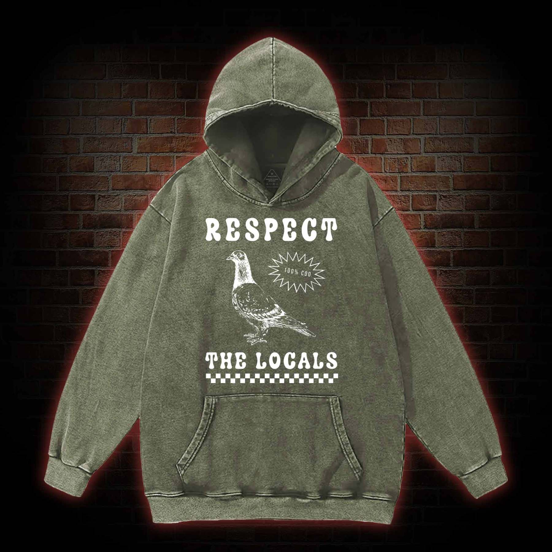 Respect the Locals Washed Hoodie