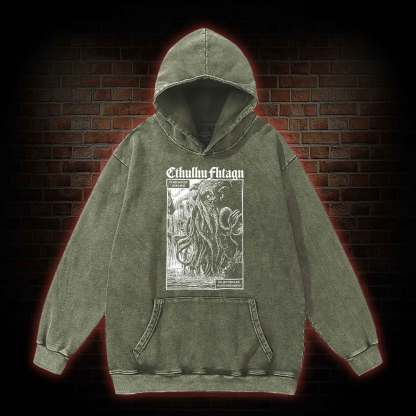 Cthulhu Fhtagn Washed Hoodie