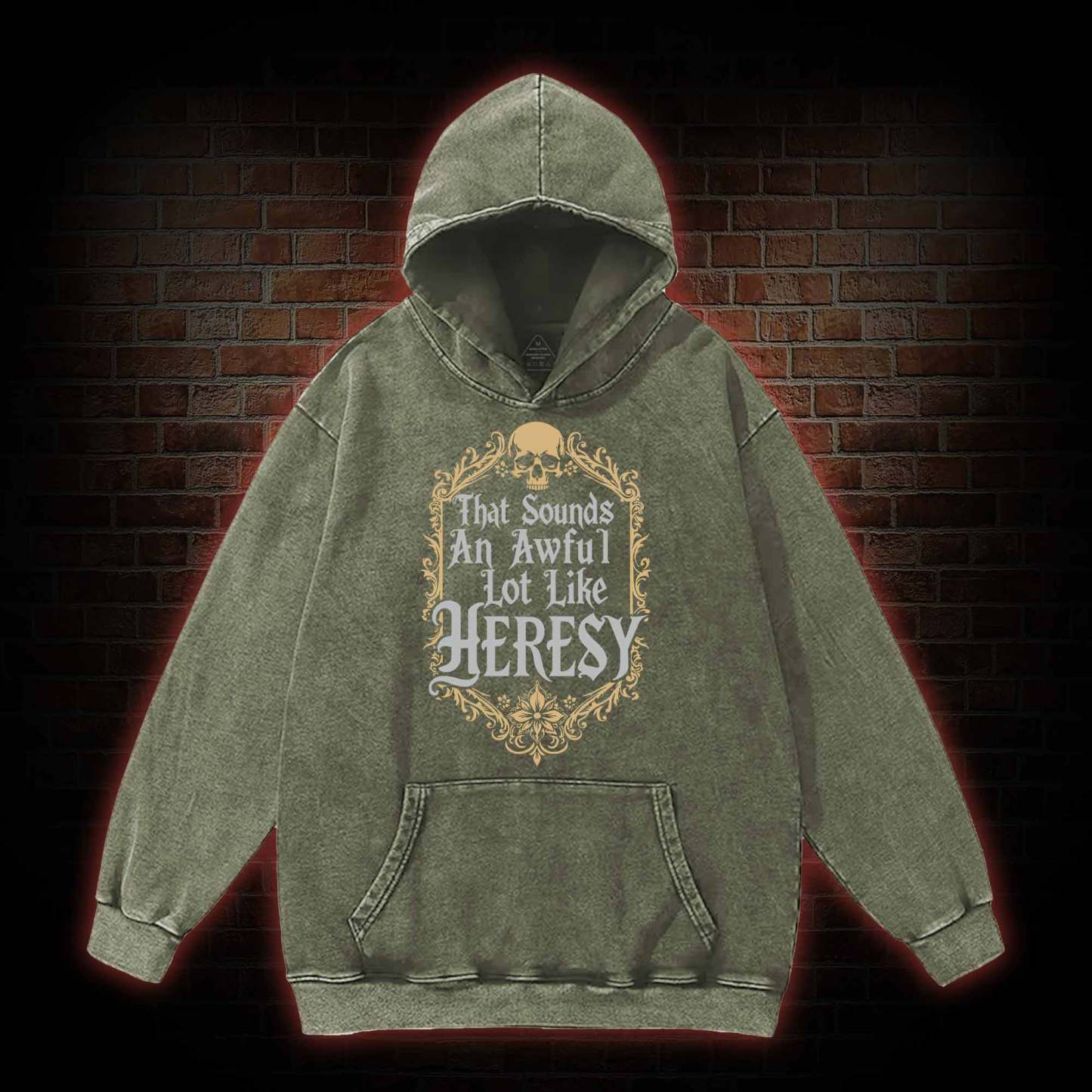 Sounds Like Heresy Washed Hoodie