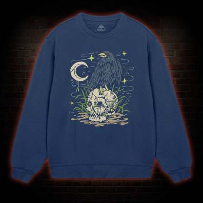 Crow and Skull Sweatshirt