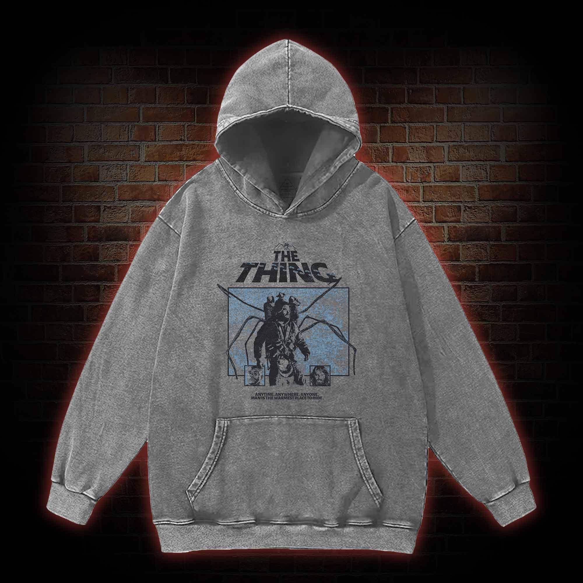 Man Is The Warmest Place To Hide Washed Hoodie