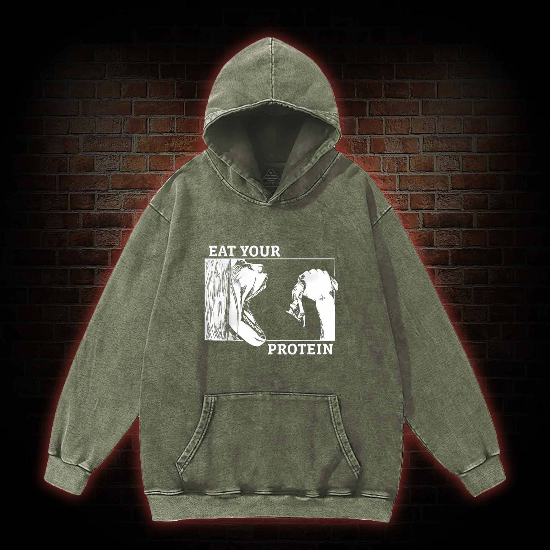 Eat Your Protein Washed Hoodie