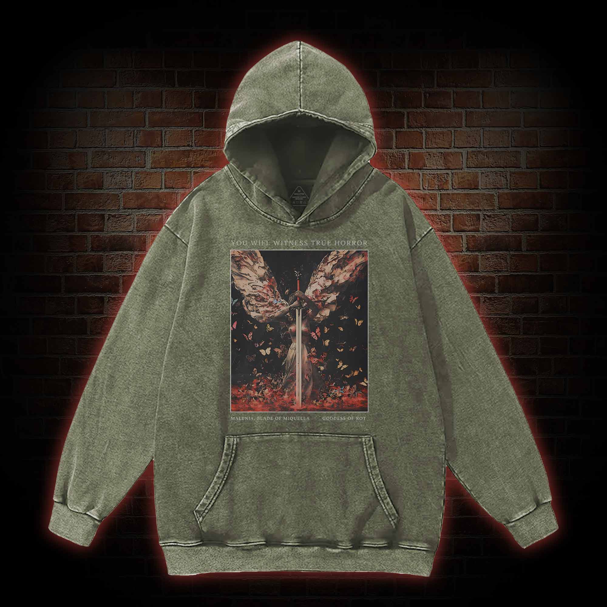 Goddess of Rot Washed Hoodie