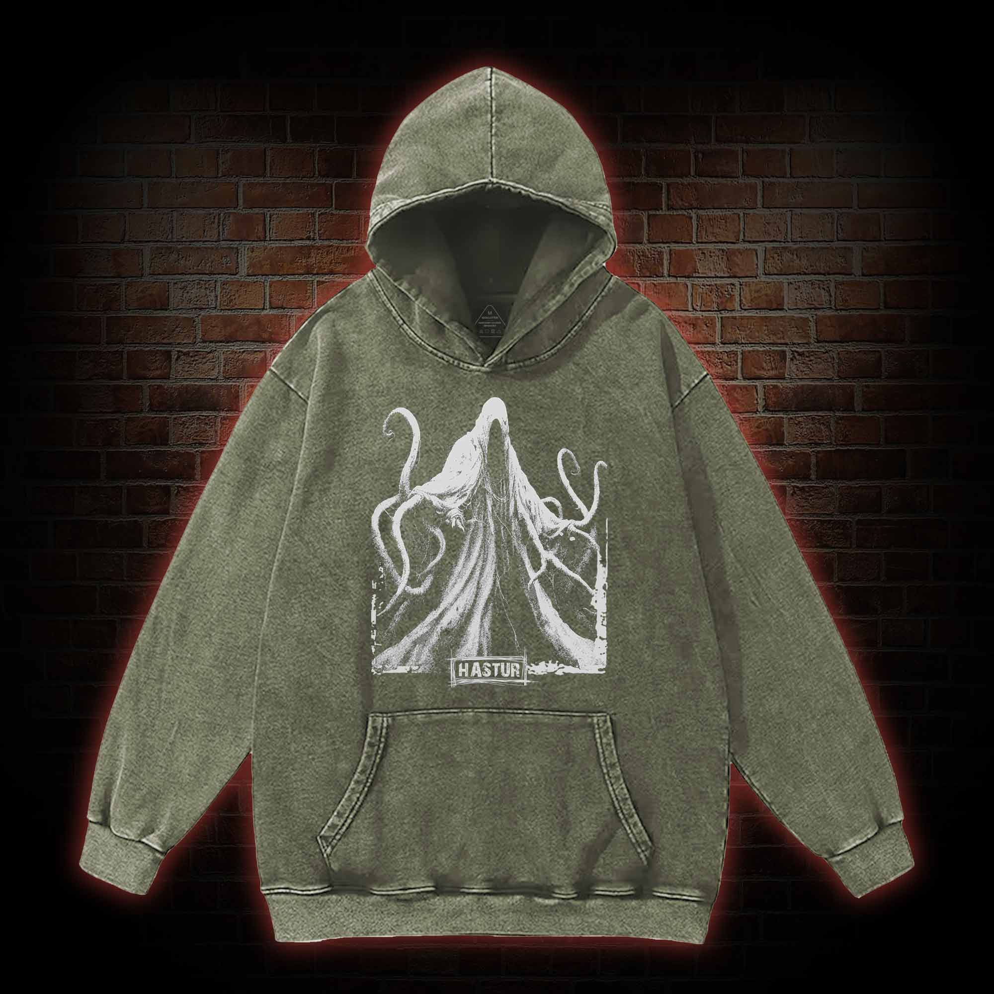 Hastur the Unspeakable Washed Hoodie
