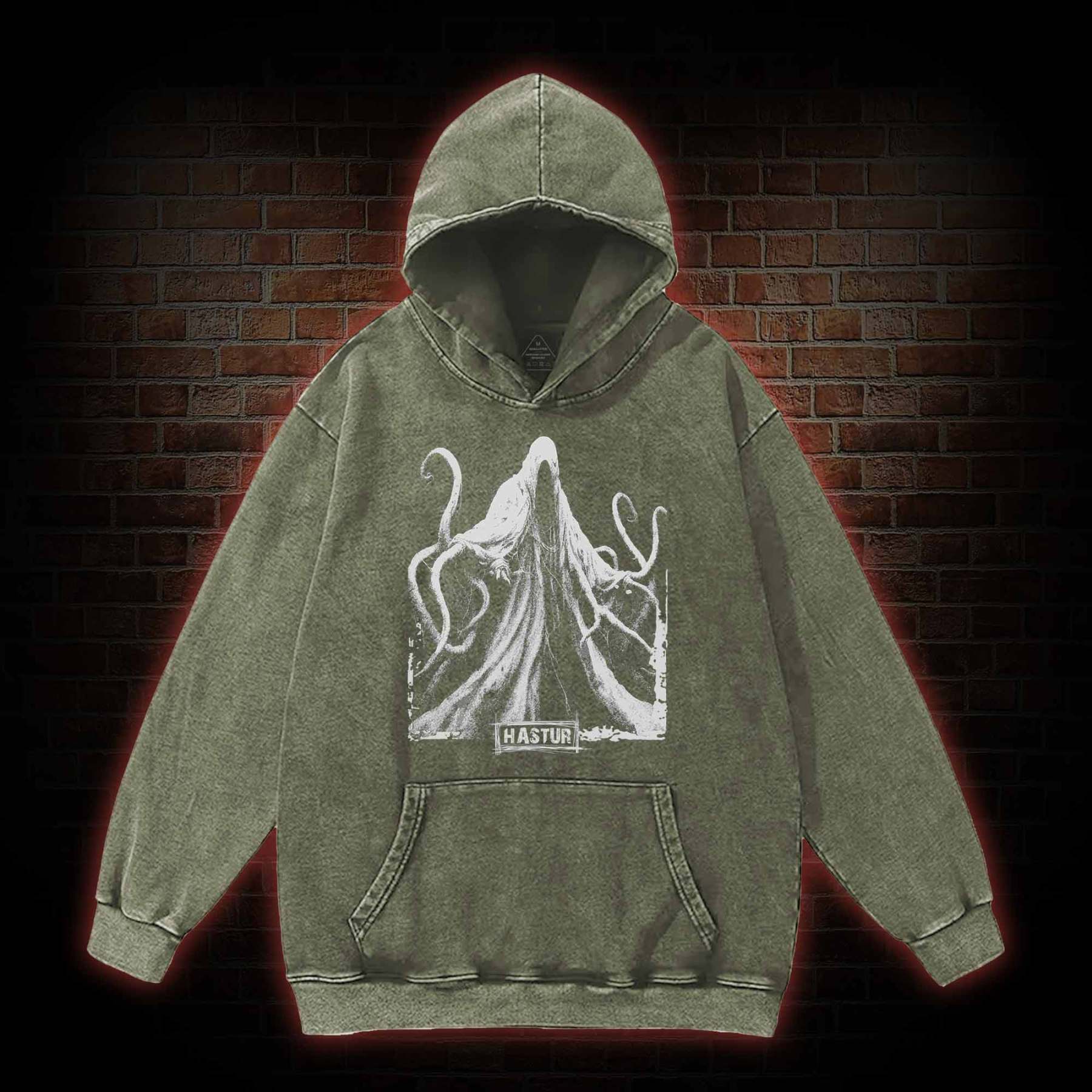Hastur the Unspeakable Washed Hoodie