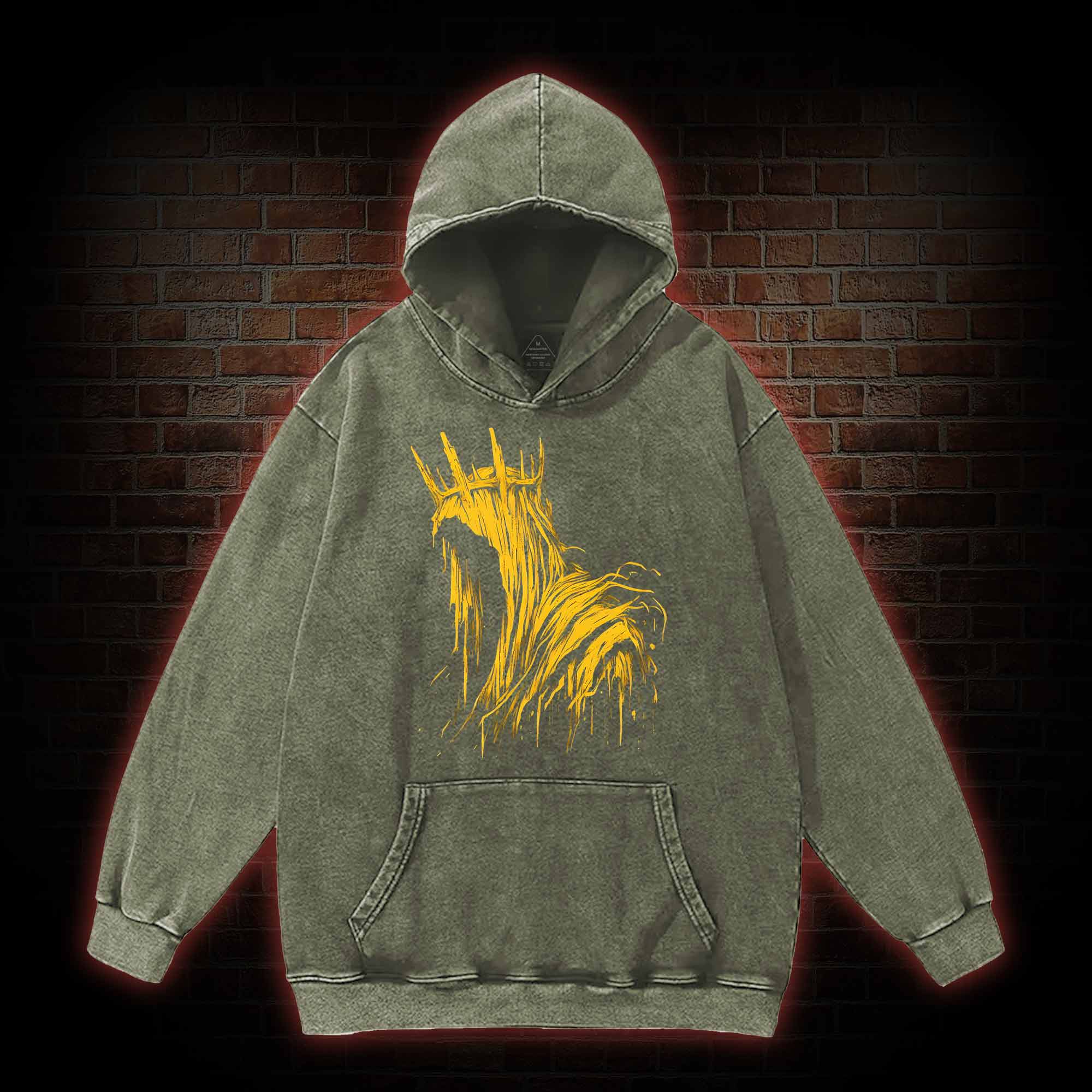 The King in Yellow Cthulhu Washed Hoodie