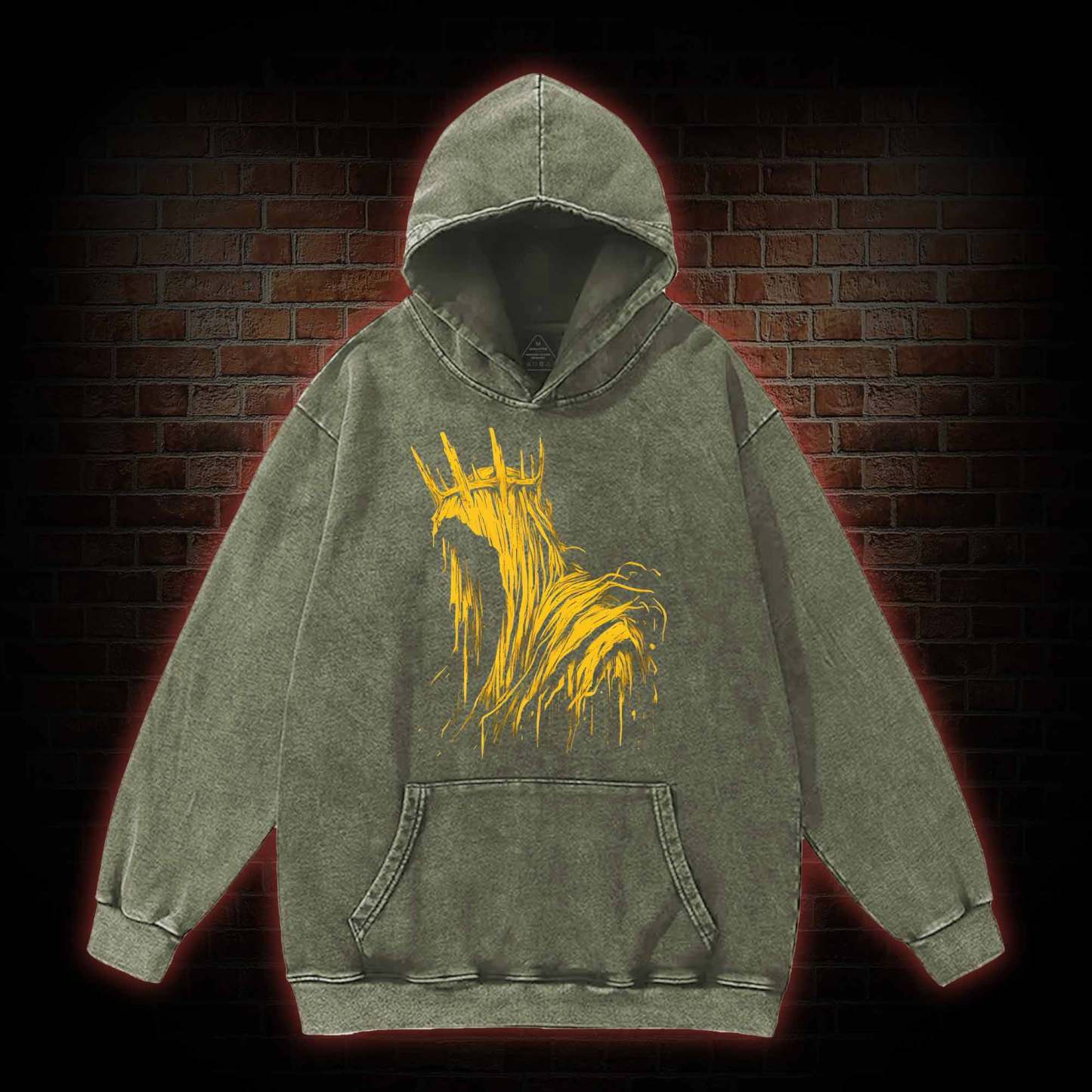 The King in Yellow Cthulhu Washed Hoodie