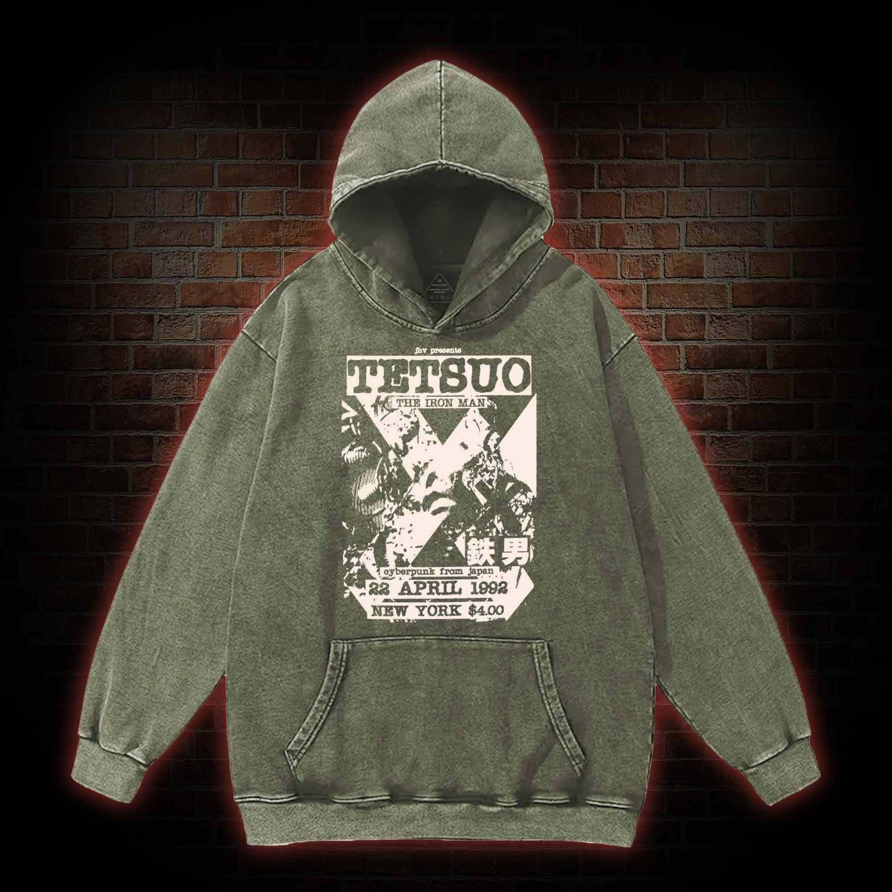Mutate The Whole World into Metal Washed Hoodie