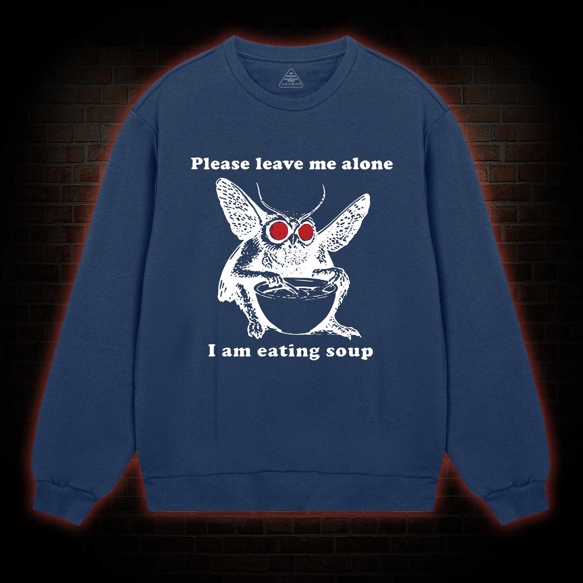 Mothman Eating Soup Sweatshirt