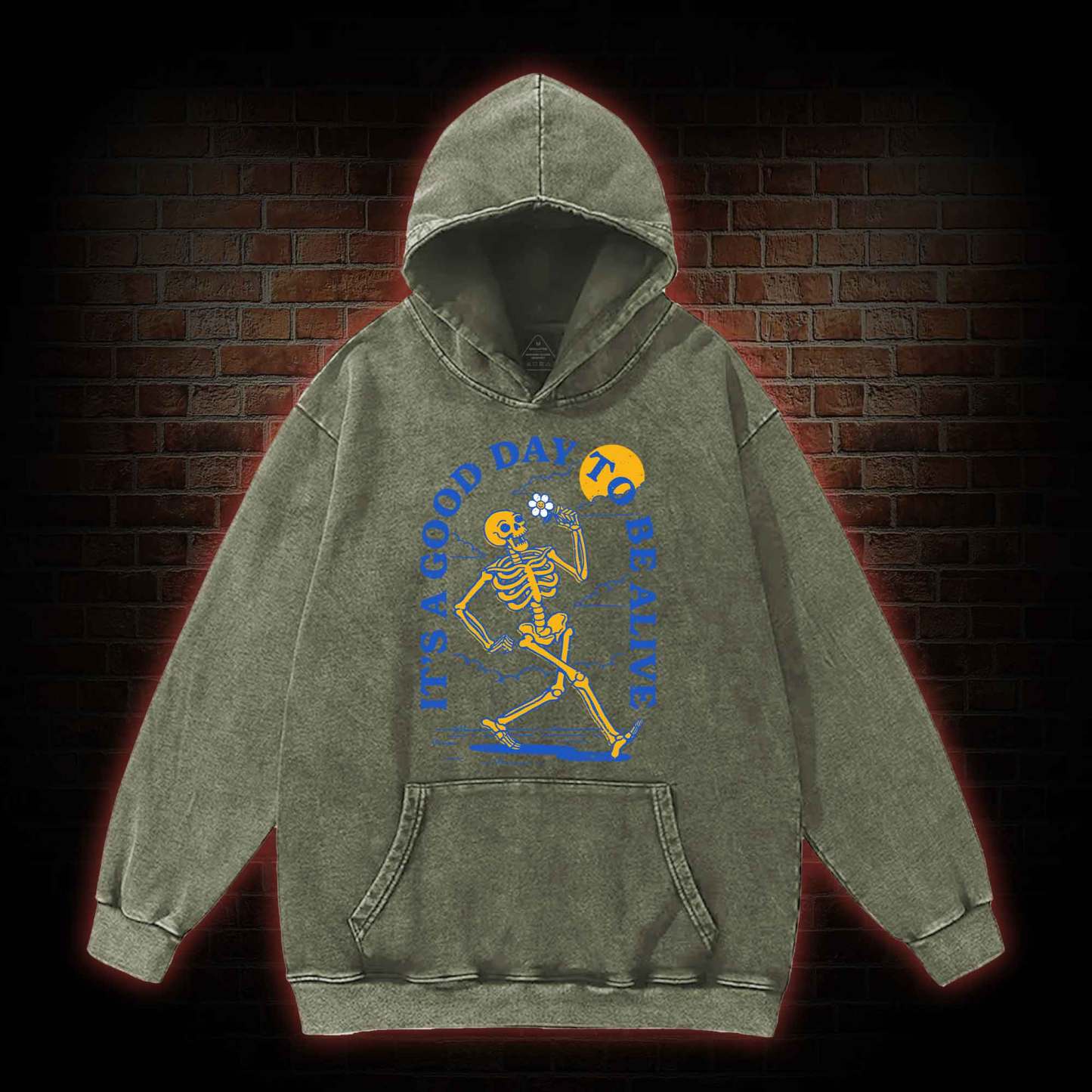 It's A Good Day To Be Alive Washed Hoodie