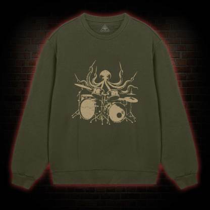 Octopus Drummer Sweatshirt