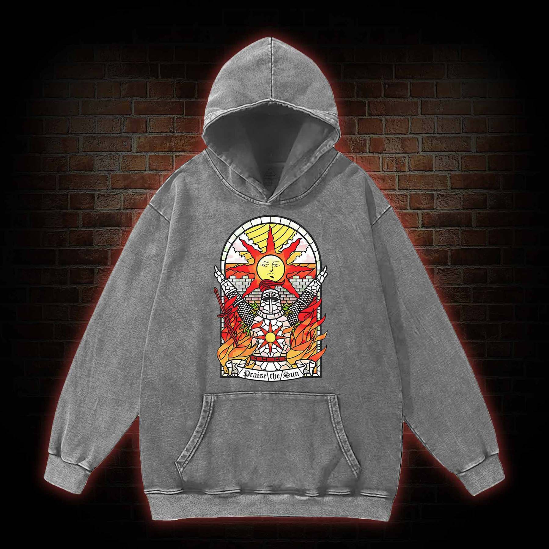 Praise the Sun Washed Hoodie