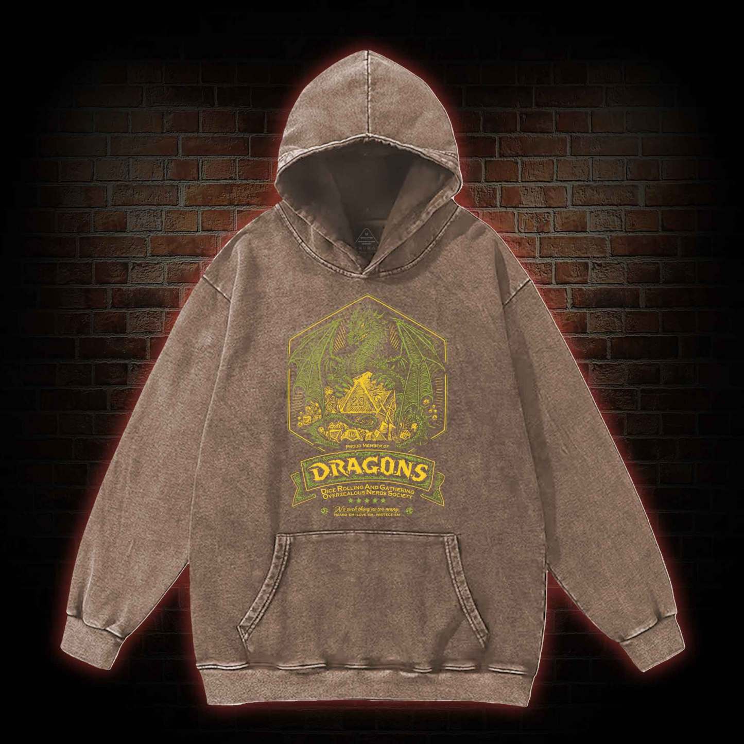 The Dragons Washed Hoodie